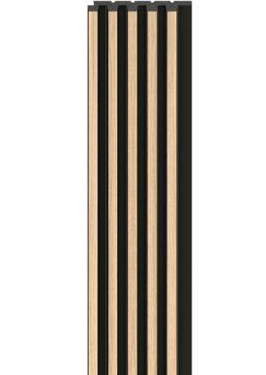 Стеновые панели деревянные цвета Linerio S-LINE NATURAL BLACK ( Дерево на черном фоне )