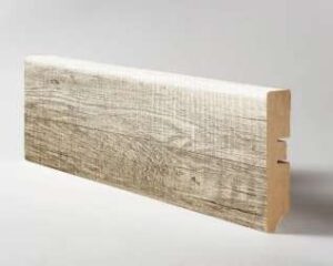 Плинтус МДФ 80 мм прямой цвет Дуб Крафт